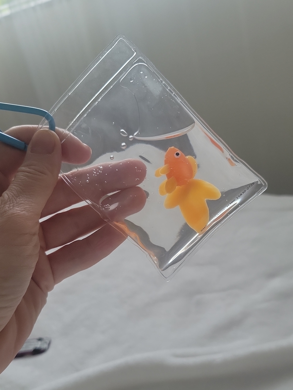 Squishy Goldfish Pet Keychain